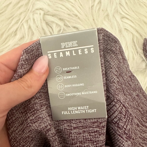 NWT PINK VS SEAMLESS HIGH WAIST FULL LENGHT WORKOUT LEGGINGS - Picture 6 of 7